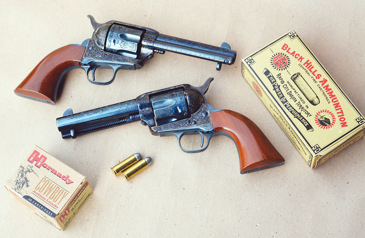These consecutively numbered “pair” of Cimarron Firearms Uberti-manufactured Buffalo Bill revolvers performed flawlessly throughout many shooting sessions.